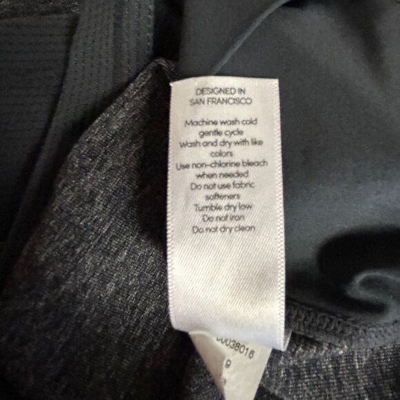 Athleta Excursion Heathered Gray Drawstring Activewear Skort Skirt Size M - Picture 11 of 14